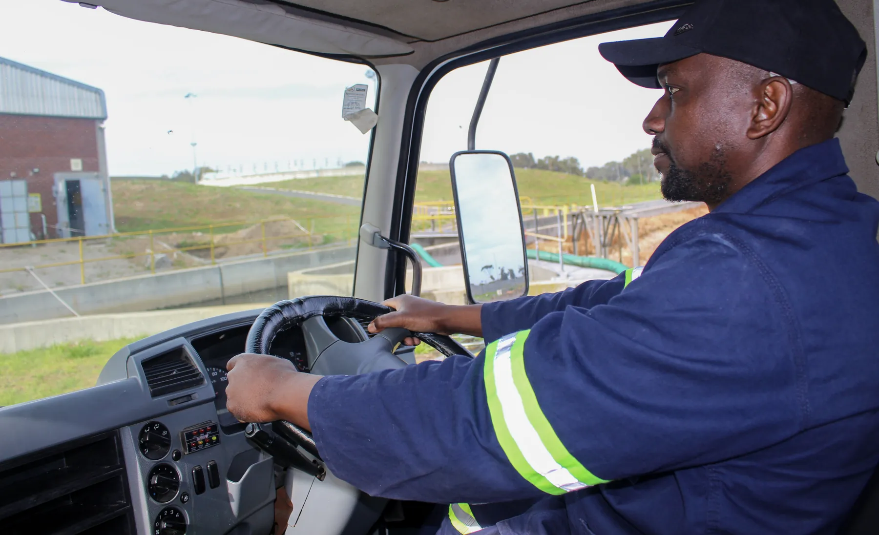 Ramatini driver at the wheel of a tanker